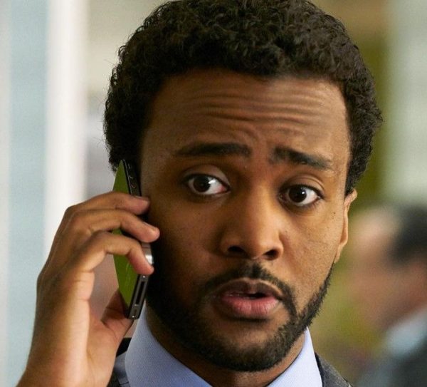 Dalmar Abuzeid talking on his phone