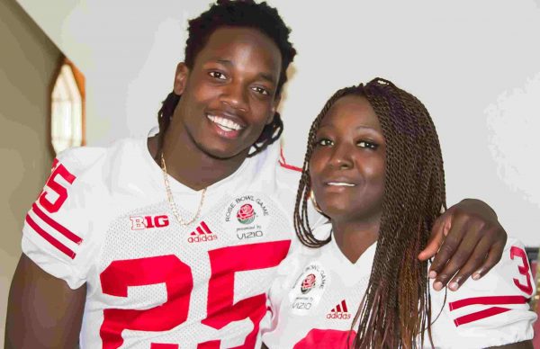 Melvin Gordon with his mother