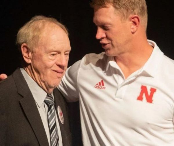 Scott Frost with his father