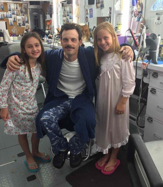 Scoot McNairy with his kids