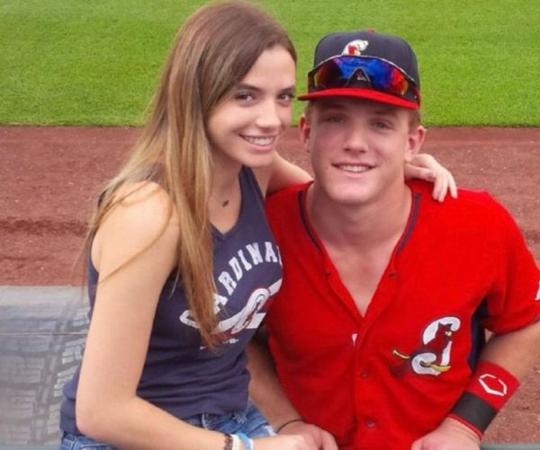 Harrison Bader with his sister