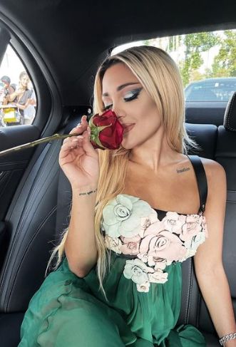 Gabi DeMartino inside her car