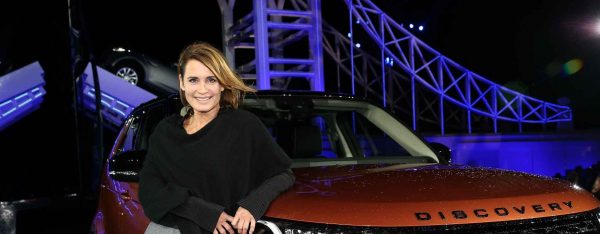 Anja Kling with her car