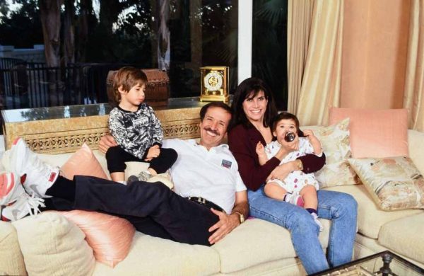 Sonny Bono with his children