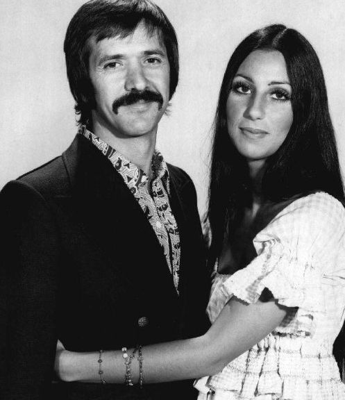 Sonny Bono with his ex-wife