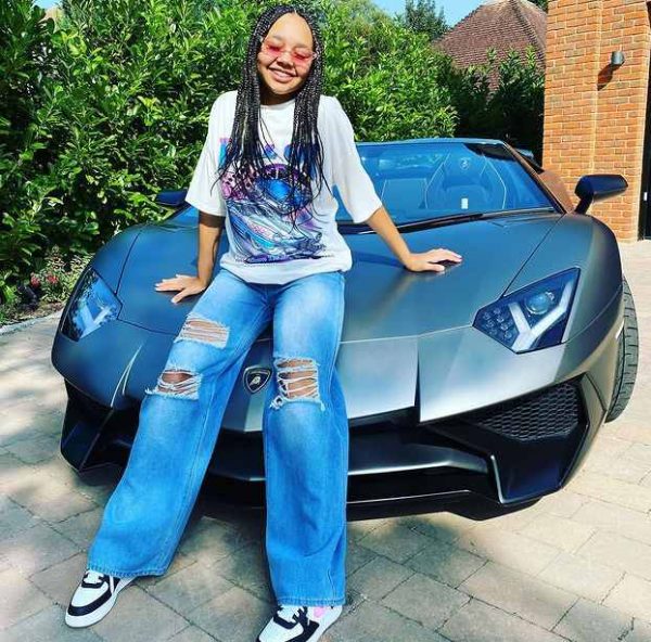 Tiana Wilson with her car