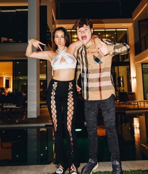 Jack Doherty with his ex-grilfriend