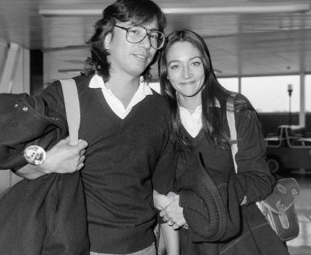 Akira Fuse with his ex-wife Olivia Hussey