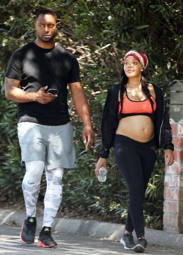 Angela Simmons with her ex-fiance Sutton Tennyson