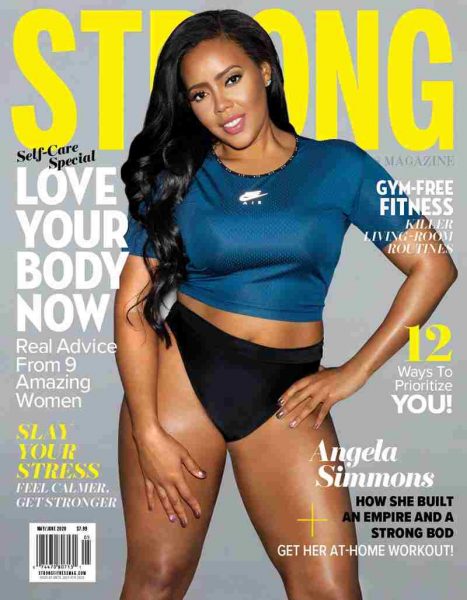 Angela Simmons's picture on the front page of magazine