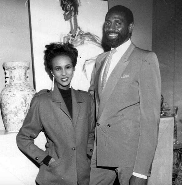 Iman with her ex-husband Spencer Haywood