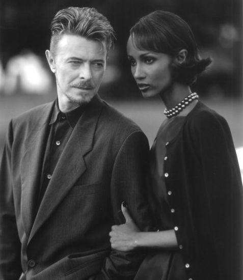 Iman with her husband David Bowie