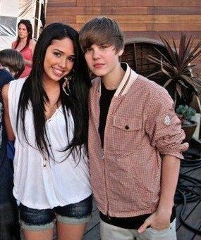 Jasmine Villegas with her ex-boyfriend Justin Bieber