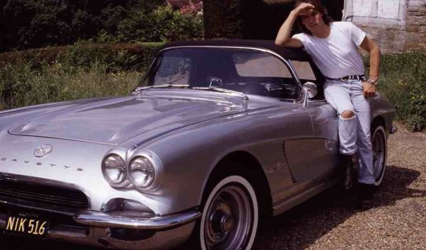 Jeff Beck with his car