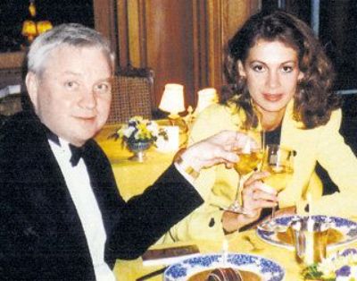 Julia Lemigova with her ex-boyfriend Aleksander Stefanovich