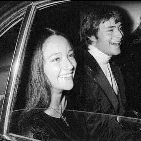 Leonard Whiting and his ex-girlfriend Olivia Hussey inside the car
