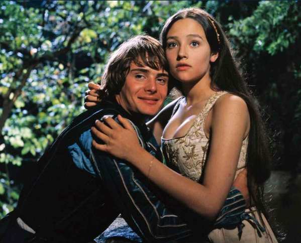 Leonard Whiting with his ex-girlfriend Olivia Hussey