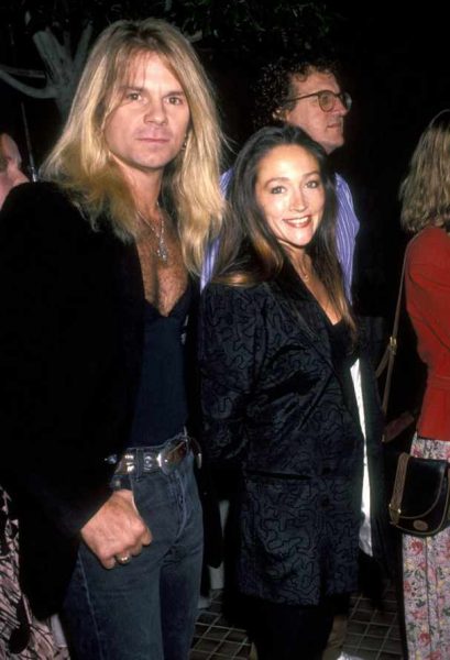 Olivia Hussey with her husband David Glen Eisley