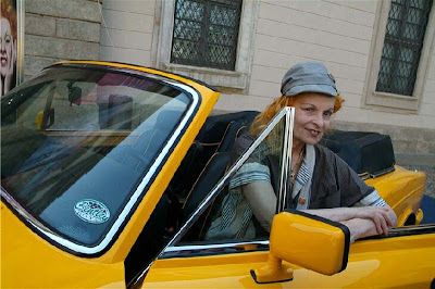 Vivienne Westwood with her car