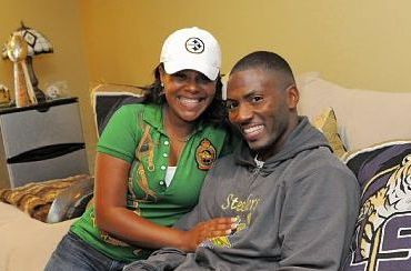 Yonka Clark with her husband Ryan Clark