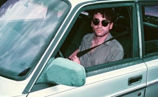 Taylor York inside his car