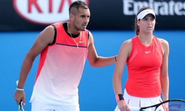 Ajla Tomljanović with Nick Kyrgios