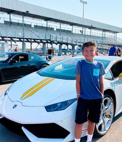 Wyatt Bennett with his car
