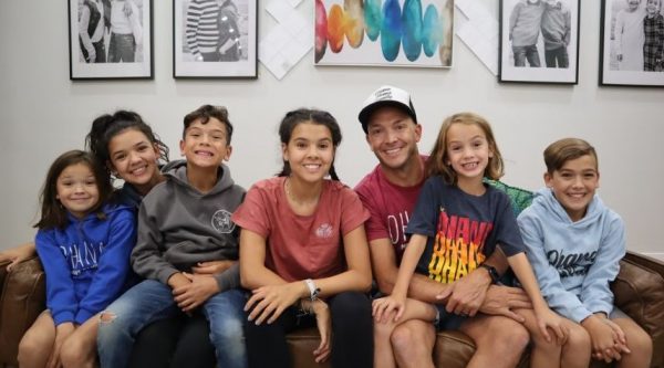Wyatt Bennett with his family