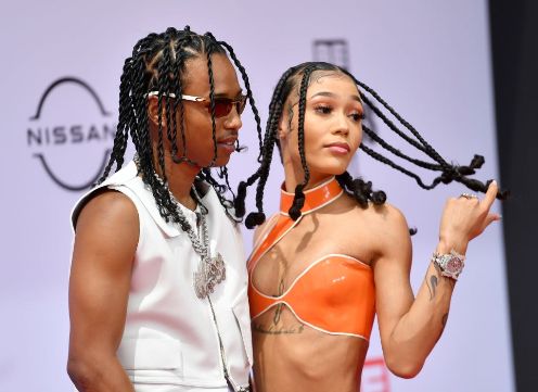 Coi Leray with her ex-boyfriend Pressa