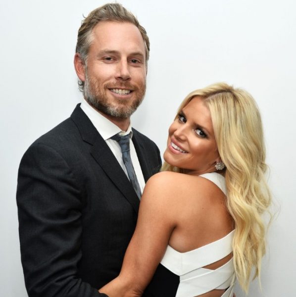 Jessica Simpson with her husband, Eric