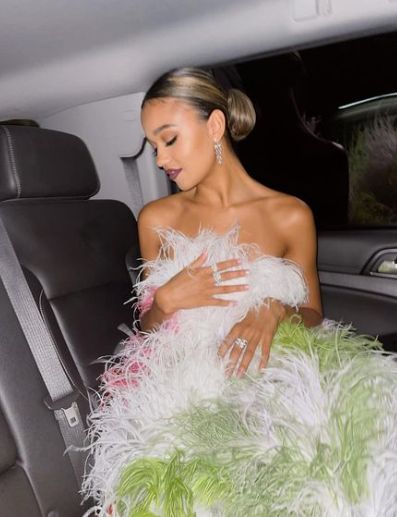 Madison Bailey inside her car