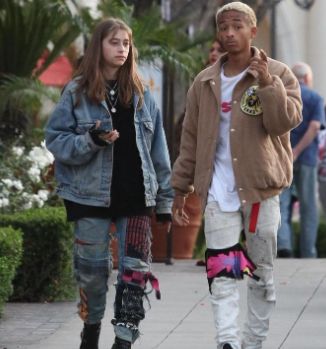 Odessa A'zion with her ex-boyfriend Jaden Smith