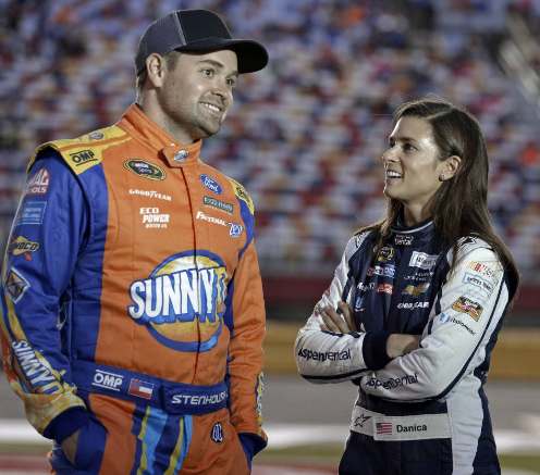 Ricky Stenhouse with his ex-girlfriend Danica Patrick