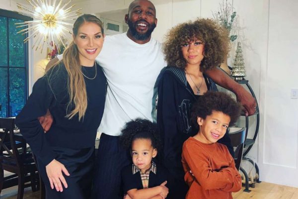 Stephen 'tWitch' Boss with his wife, Allison Holker Boss and children