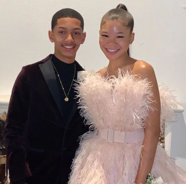 Storm Reid with her ex-boyfriend Sayeed Shahidi