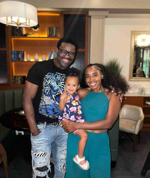 Michael Irvin with his daughter