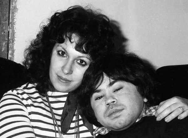 Anne Sadowski with her ex-husband, Hervé Villechaize