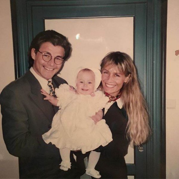 Morten Harket and Camilla Malmquist Harket with their daughter