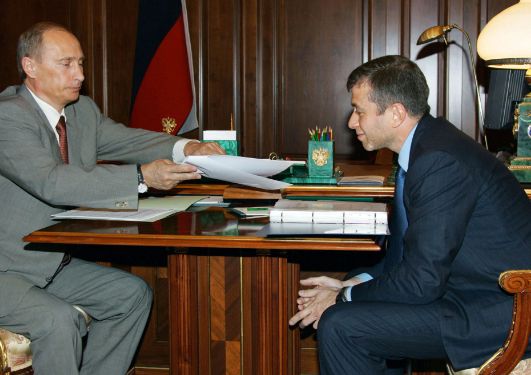 Roman Abramovich with Russian President