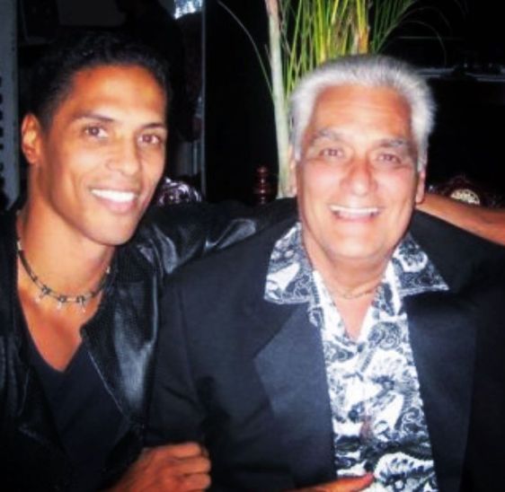 Taimak with his father