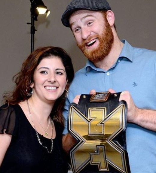 Khadijah Sebei with her husband