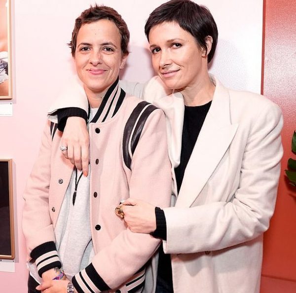 Samantha Ronson with her partner