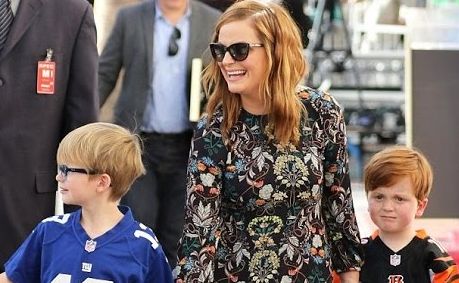 Amy Poehler with her sons