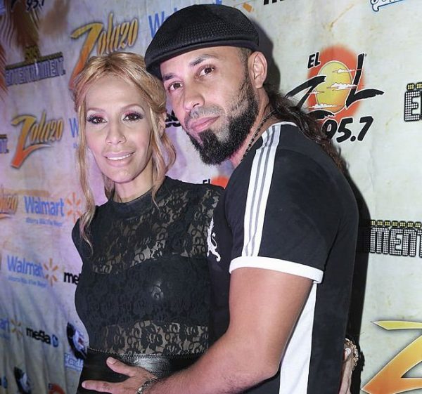 Xavier Sánchez with his wife Ivy Queen