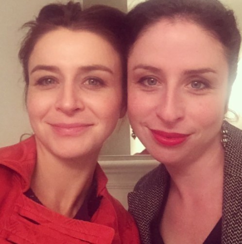Caterina Scorsone with one of her sisters