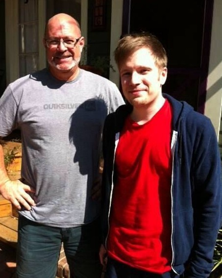 Patrick Stump with his father