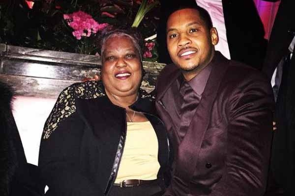 Carmelo with his mother 