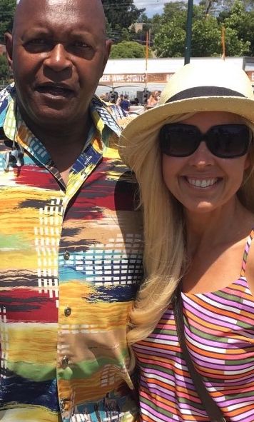 Vida Blue with his ex-wife