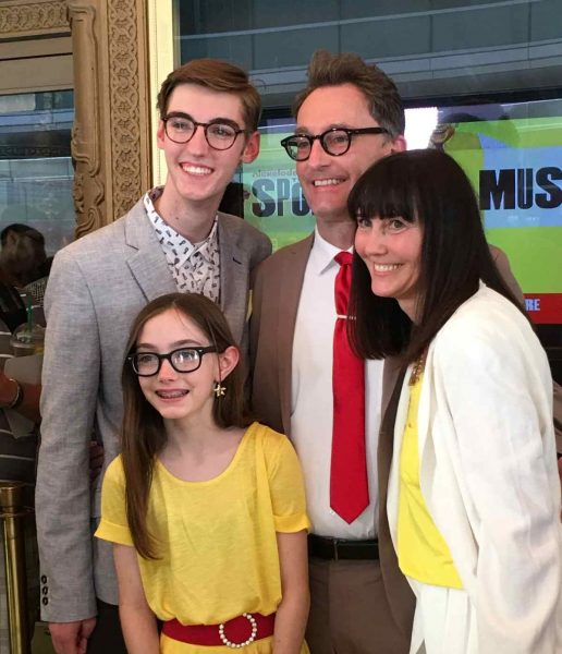 Tom Kenny with his kids