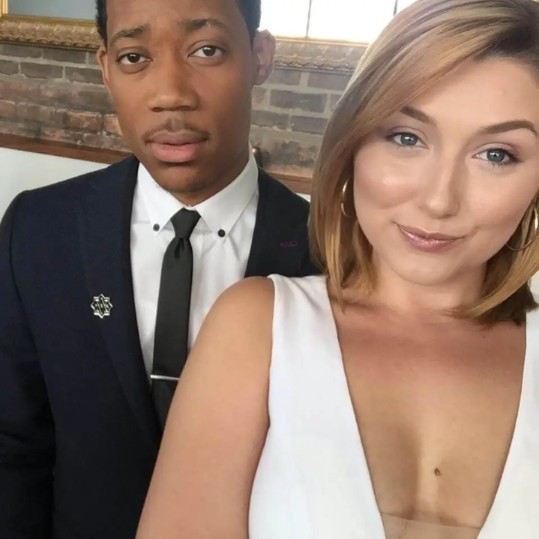 Tyler posing with hsi ex-partner 